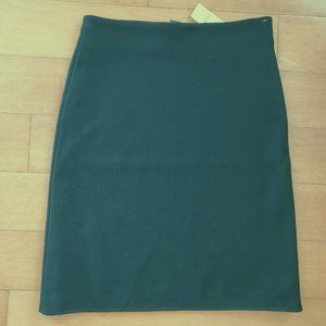 Black Warm Midi Wool Skirt , 8
